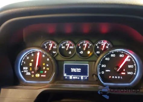 2021 Chevrolet Silverado 1500 4Wd Short Bed Custom из США, поврежденный, VIN 1GCPYBEK6MZ235209